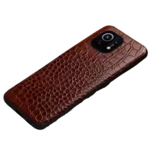 Чехол бампер для Huawei P60 Pro Anomaly Crocodile Style Brown (Коричневый)