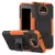 Противоударный чехол бампер для Motorola Moto G7 Nevellya Case (встроенная подставка) Orange (Оранжевый) 
