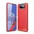 Чехол бампер для Asus Zenfone 7 Pro ZS671KS iPaky Carbon Fiber Red (Красный) 