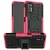 Противоударный чехол бампер для Motorola Moto G9 Plus Nevellya Case (встроенная подставка) Pink (Розовый) 