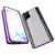 Противоударный чехол бампер для Samsung Galaxy A12 Anomaly Magnetic 360 With Glass Purple (Пурпурный) 