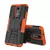 Противоударный чехол бампер для LG K10 2018 Nevellya Case (встроенная подставка) Orange (Оранжевый) 