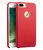 Премиальный чехол бампер с натуральной кожи Qialino Calf Skin Leather Back Case для Apple iPhone 7 Red (Красный)