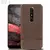 Чехол бампер для Nokia 5.1 idools Leather Fit Brown (Коричневый) 