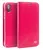 Кожаный чехол книжка для iPhone XS Qialino Classic Leather Pink (Розовый) 