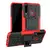 Противоударный чехол бампер для Huawei Honor 20 Lite Nevellya Case (встроенная подставка) Red (Красный) 