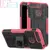 Противоударный чехол бампер для Huawei Y6 Pro 2018 Nevellya Case (встроенная подставка) Pink (Розовый) 