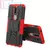 Противоударный чехол бампер для Nokia 3.1 Plus Nevellya Case (встроенная подставка) Red (Красный) 