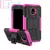 Противоударный чехол бампер для Samsung Galaxy J6 Plus Nevellya Case (встроенная подставка) Pink (Розовый) 