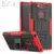 Противоударный чехол бампер для Sony Xperia XA2 Plus Nevellya Case (встроенная подставка) Red (Красный) 