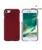 Премиальный чехол бампер с натуральной кожи Pierre Cardin Back Cover Case with Seam для iPhone 7 Red (Красный) PCL-P03-iPhone 7/8