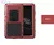 Бронированный Противоударный алюминиевый чехол бампер Love Mei Powerful для Sony Xperia XZ3 Red (Красный)