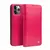 Премиальный чехол книжка с натуральной кожи Qialino Classic Leather для iPhone 12 mini Pink (Розовый)