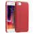 Премиальный чехол бампер с натуральной кожи Qialino Leather Back Case with Metal Buttons для iPhone 7 Red (Красный)