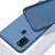 Чехол бампер для Motorola Moto G30 Anomaly Silicone (с микрофиброй) Blue (Синий) 