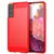 Чехол бампер для Samsung Galaxy S21 FE iPaky Carbon Fiber Red (Красный)