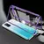 Чехол бампер для Vivo V21e Anomaly Magnetic 360 With Glass Purple (Фиолетовый)
