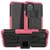 Противоударный чехол бампер для Google Pixel 5 Nevellya Case (встроенная подставка) Pink (Розовый) 