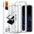 Защитное стекло для iPhone 13 / iPhone 13 Pro Spigen ALM GLASS FC (2 шт. с трафаретом для поклейки) Black (Черный) AGL03387