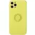 Чехол TPU Candy Ring Full Camera для Apple iPhone 12 Pro Max (6.7"") Желтый / Yellow