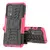 Противоударный чехол бампер для OnePlus Nord 2 Nevellya Case (встроенная подставка) Pink (Розовый) 