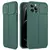 Чехол бампер для iPhone 13 Pro Anomaly Leather Fit Pro (Шторка На Камеру) Dark Green (Темно Зеленый)