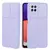 Чехол бампер для Samsung Galaxy A12 Nacho Anomaly Leather Fit Pro (шторка на камеру) Light Purple (Светло Пурпурный) 