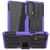 Противоударный чехол бампер для Motorola Edge 20 Pro Nevellya Case (встроенная подставка) Purple (Пурпурный) 