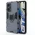 Чехол бампер для Realme GT Neo 3 Anomaly Defender S (с кольцом-держателем) Dark Blue (Темно Синий) 