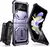 Противоударный чехол бампер для Samsung Galaxy Flip 4 i-Blason Armorbox Purple (Пурпурный)