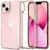 Оригинальный чехол бампер для iPhone 14 Spigen Ultra Hybrid Rose Crystal (Розовый Кристал) ACS05043