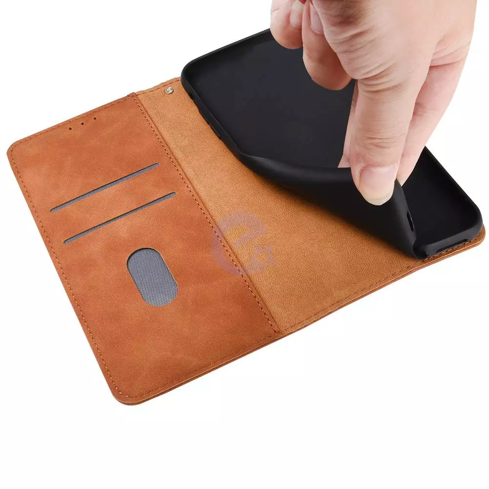 Чехол книжка для OnePlus 8 Pro Anomaly Leather Book Brown (Коричневый)