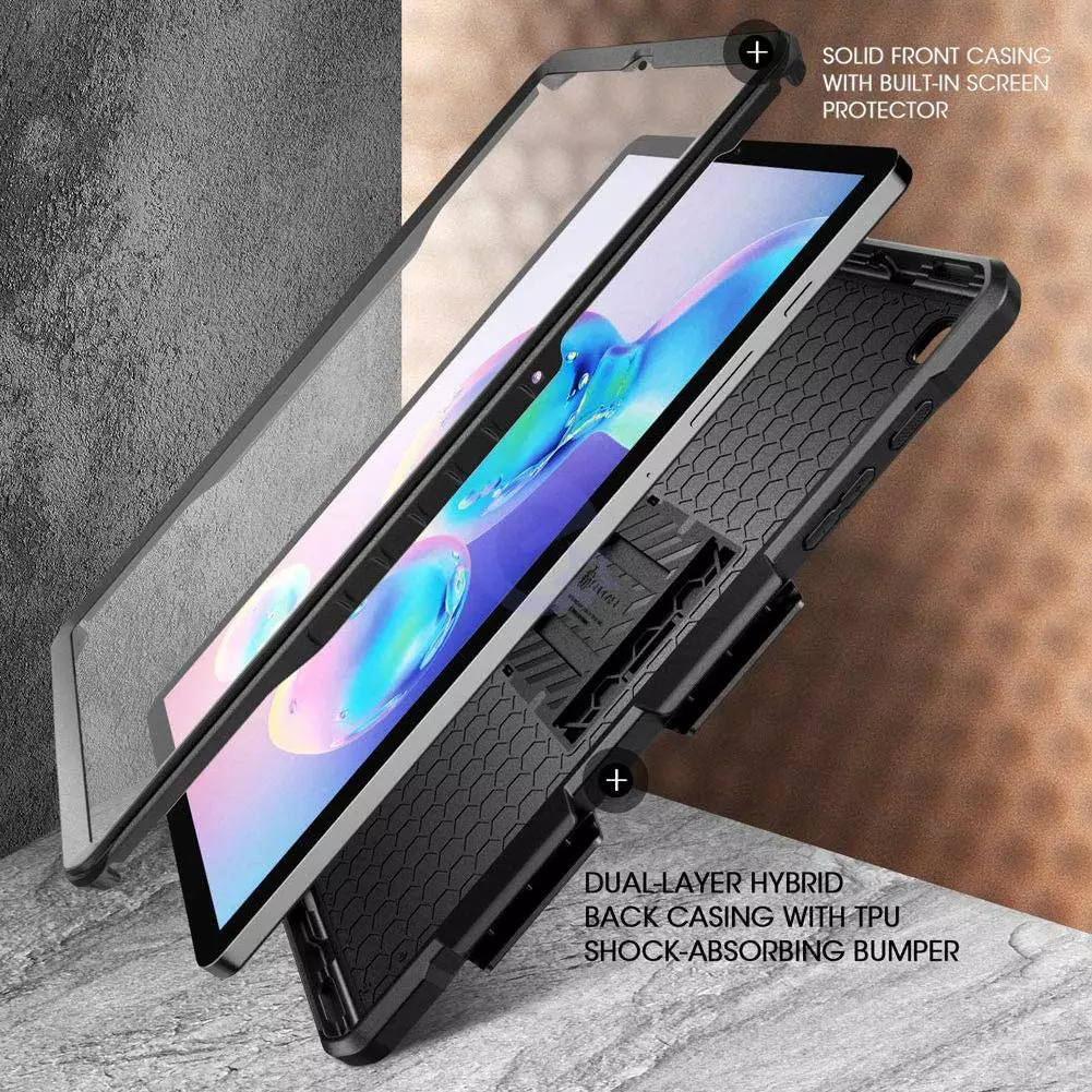 Противоударный чехол для Samsung Galaxy Tab S6 Lite 10.4" SM-P610 P615 (2020) SUPCASE Unicorn Beetle Pro Black