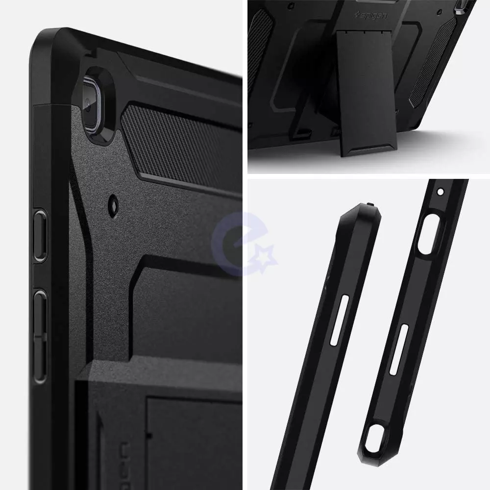 Противоударный чехол Spigen Tough Armor TECH для планшета Samsung Galaxy Tab A7 10.4" SM-T500 T505 2020 Black