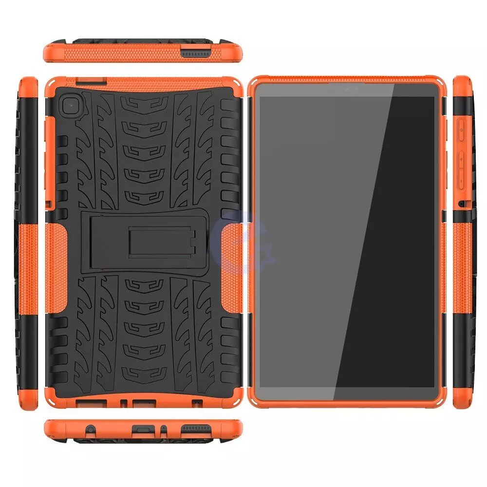Чехол бампер KAMII Shockproof Hybrid для Samsung Galaxy Tab A7 Lite 8.7" SM-T220 T225 2021 (Black+Orange)