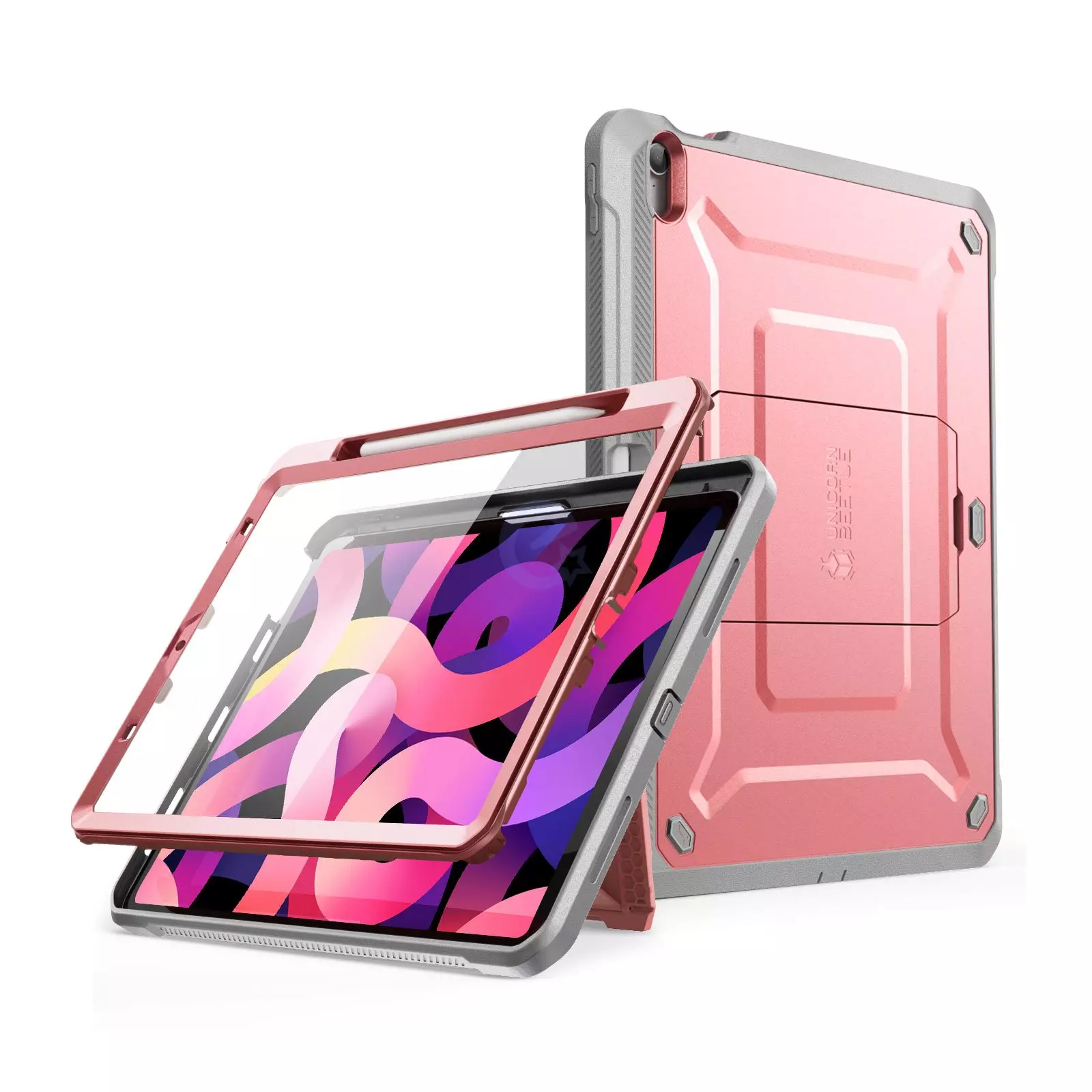 Противоударный чехол Supcase Unicorn Beetle PRO для планшета Apple iPad Air 4 10.9" (2020) Rose Gold