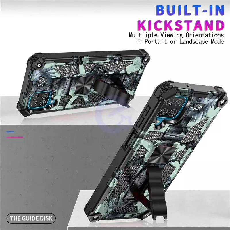 Чехол бампер для Samsung Galaxy A22 Anomaly Hybrid Armor Army Green (Армейский зеленый)