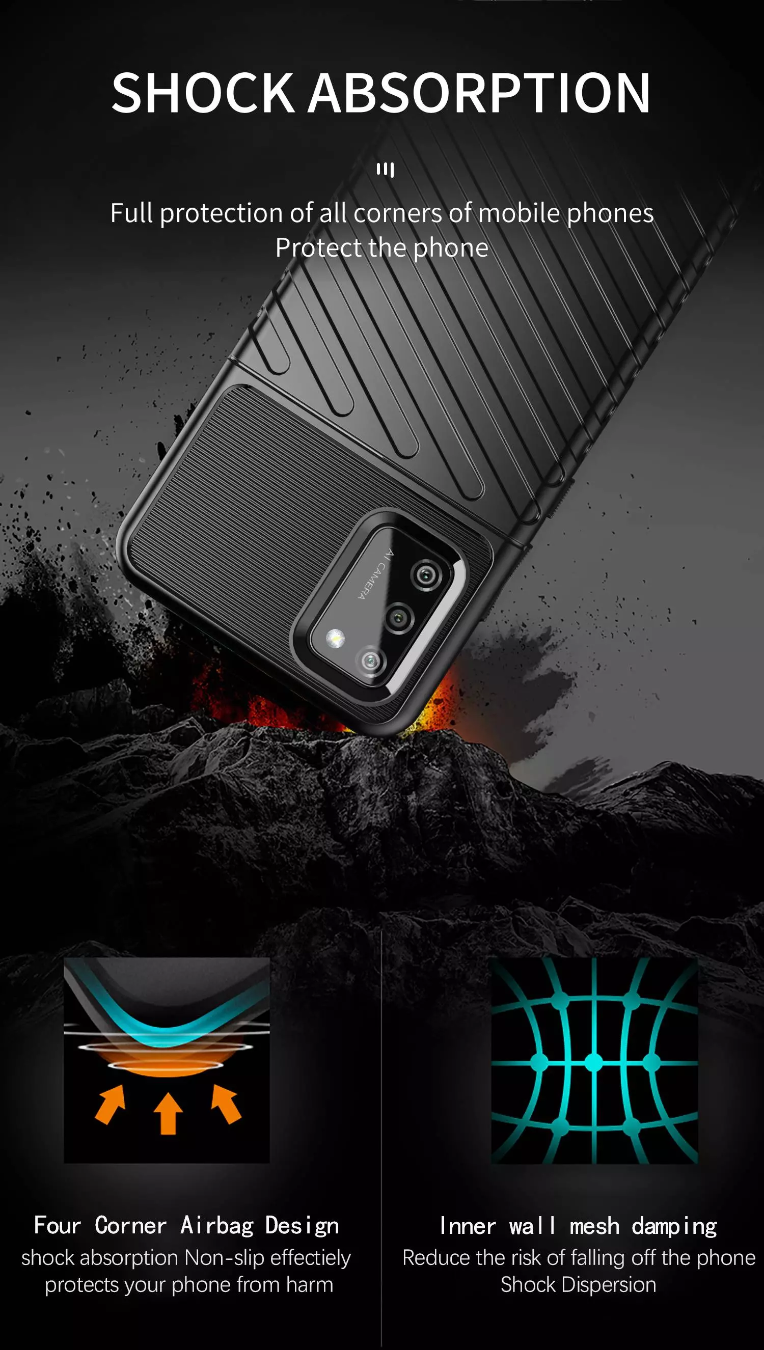 Чехол бампер для Oppo A54 Anomaly Thunder Green (Зеленый) Чехол бампер для Oppo A54 Anomaly Thunder Green (Зеленый)