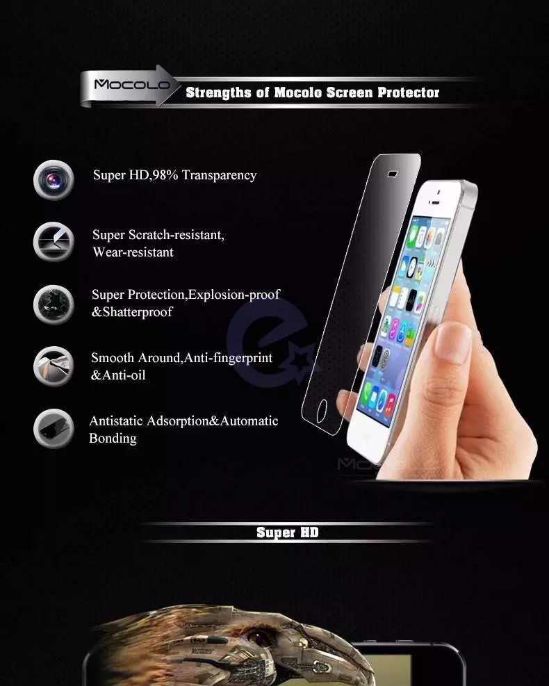 Защитное стекло для Apple iPhone 13 Mocolo Tempered Premium Glass Crystal Clear (Прозрачный)