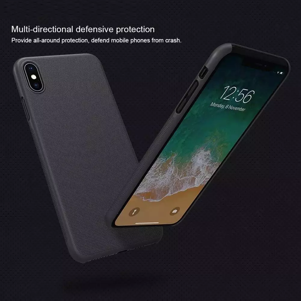 Чехол бампер Nillkin Super Frosted Shield для iPhone Xs Max Black (Черный) Чехол бампер Nillkin Super Frosted Shield для iPhone Xs Max Black (Черный)