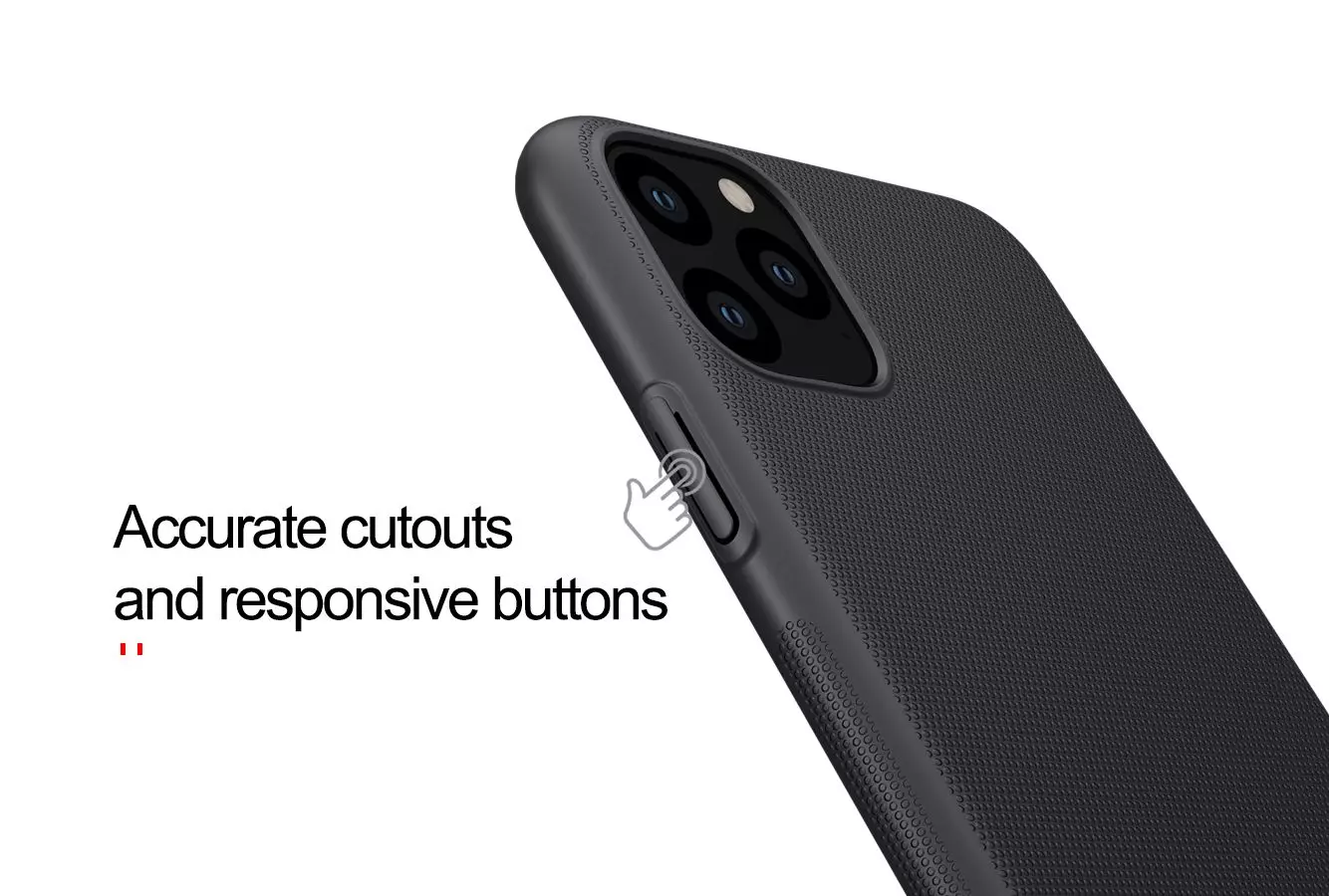 Чехол бампер Nillkin Super Frosted Shield для Apple iPhone 11 Pro Max Black (Черный)