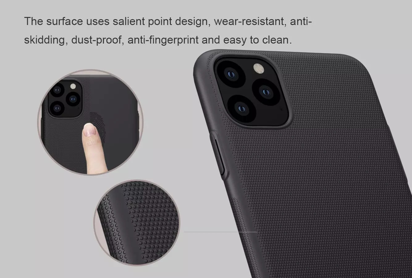 Чехол бампер Nillkin Super Frosted Shield для iPhone 11 Pro Red (Красный)