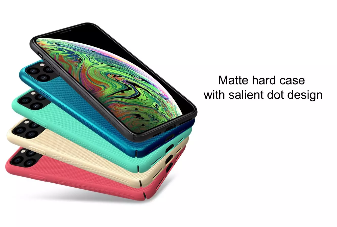 Чехол бампер Nillkin Super Frosted Shield для iPhone 11 Pro Red (Красный)