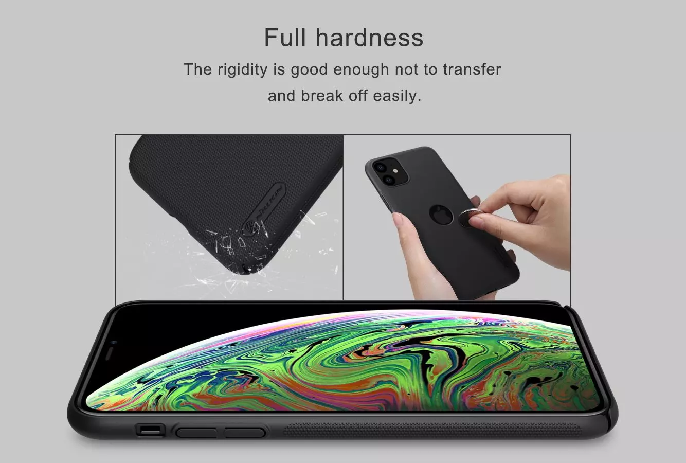 Чехол бампер Nillkin Super Frosted Shield with LOGO cutout для iPhone 11 Green (Зеленый)