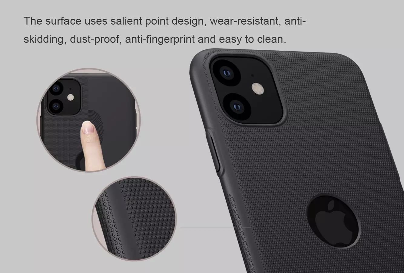 Чехол бампер Nillkin Super Frosted Shield with LOGO cutout для iPhone 11 Green (Зеленый)