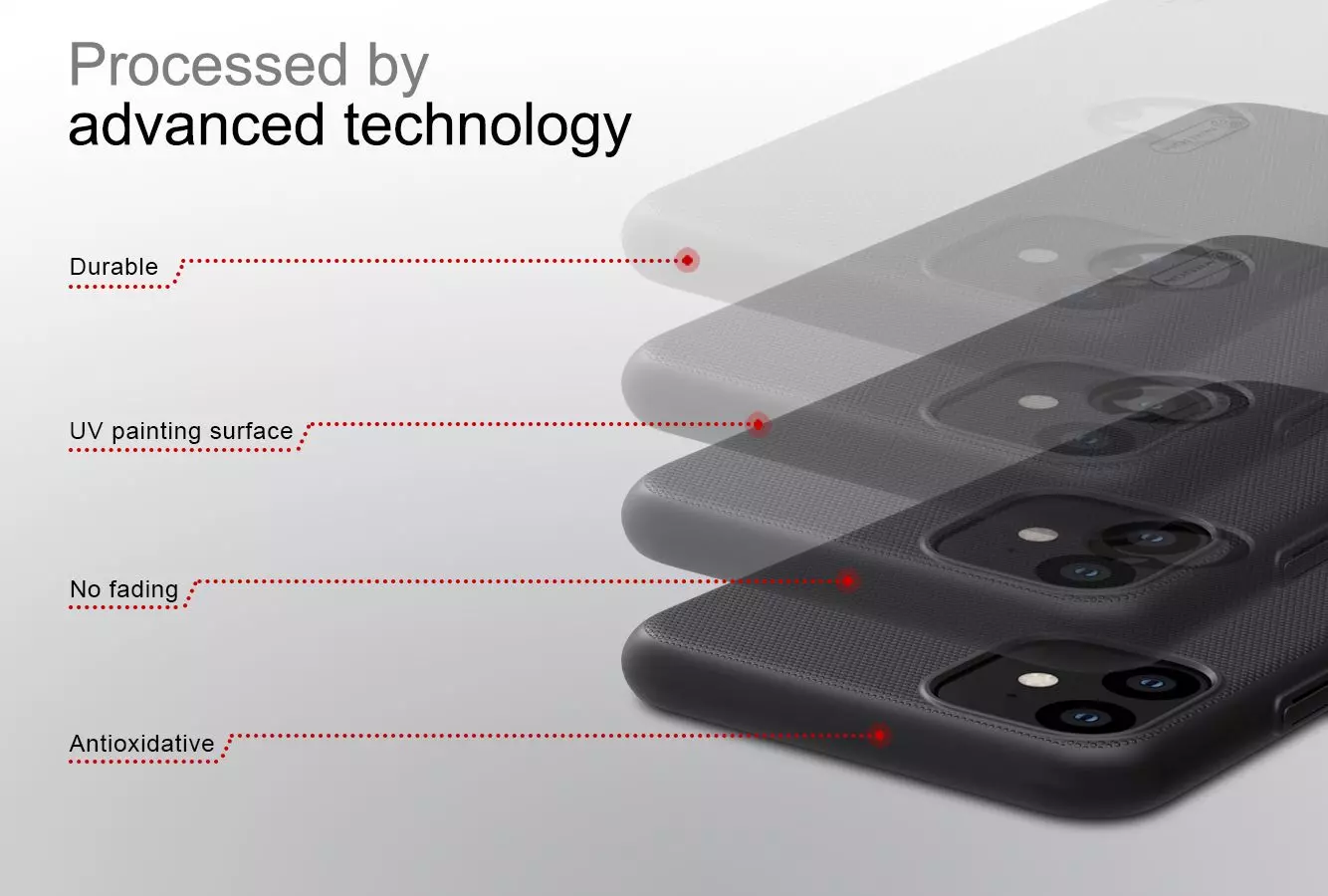 Чехол бампер Nillkin Super Frosted Shield with LOGO cutout для iPhone 11 Green (Зеленый)