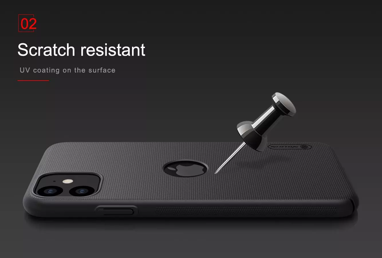 Чехол бампер Nillkin Super Frosted Shield with LOGO cutout для iPhone 11 Green (Зеленый)