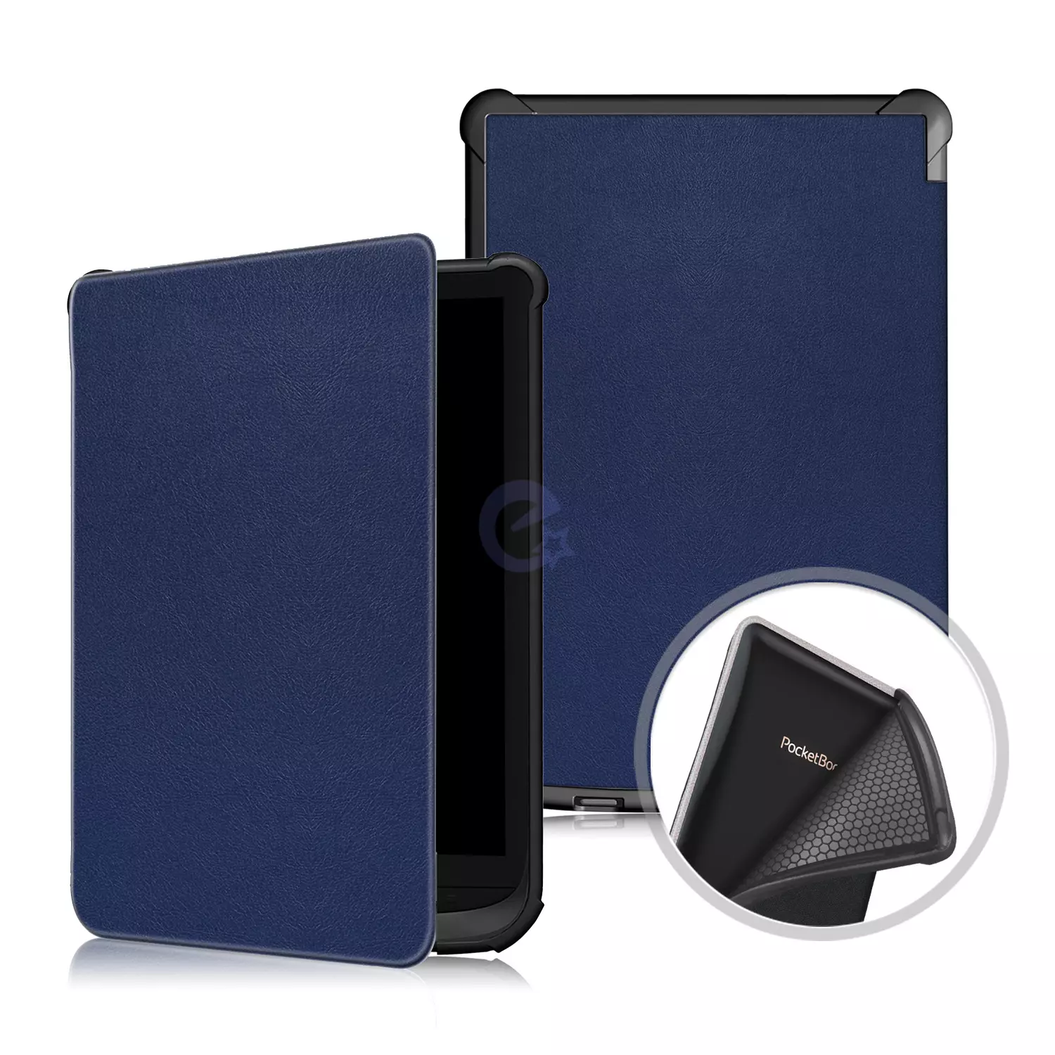 Чехол Anomaly Leather Flip Tpu+Pu для электронной книги PocketBook 6" 606 616 627 628 632 633 Dark blue