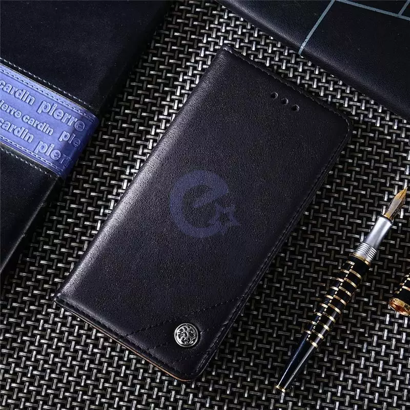 Чехол книжка для Vivo V21e idools Retro Black (Черный)