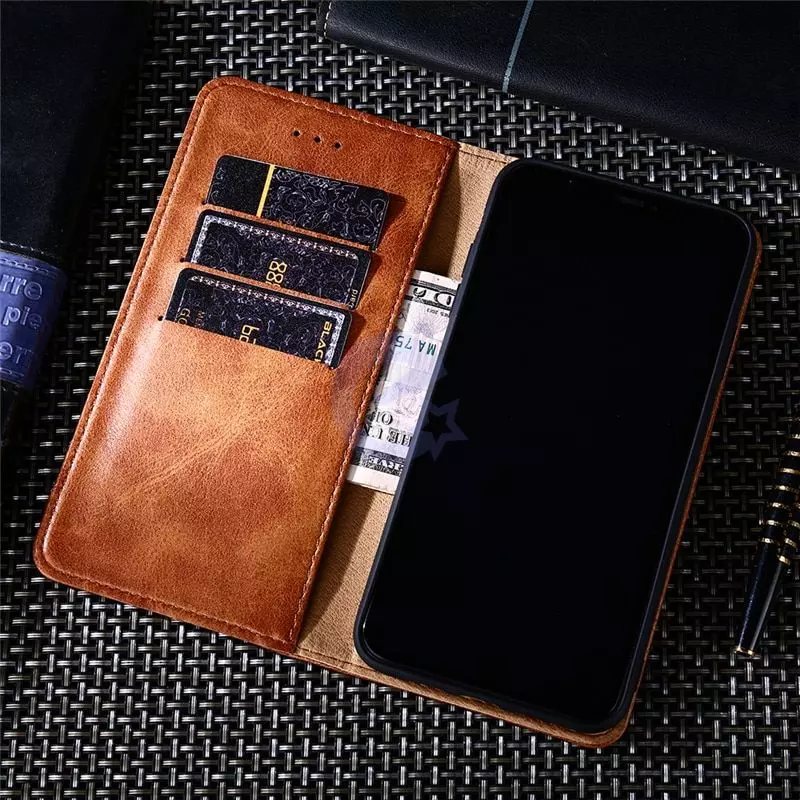 Чехол книжка для Vivo V21e idools Retro Black (Черный)